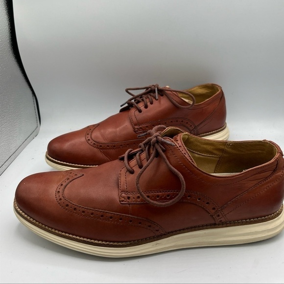 Cole Haan Original Grand Wingtip Oxford Shoes Mens Sz 11.5 M C26471 Brown - Picture 4 of 11
